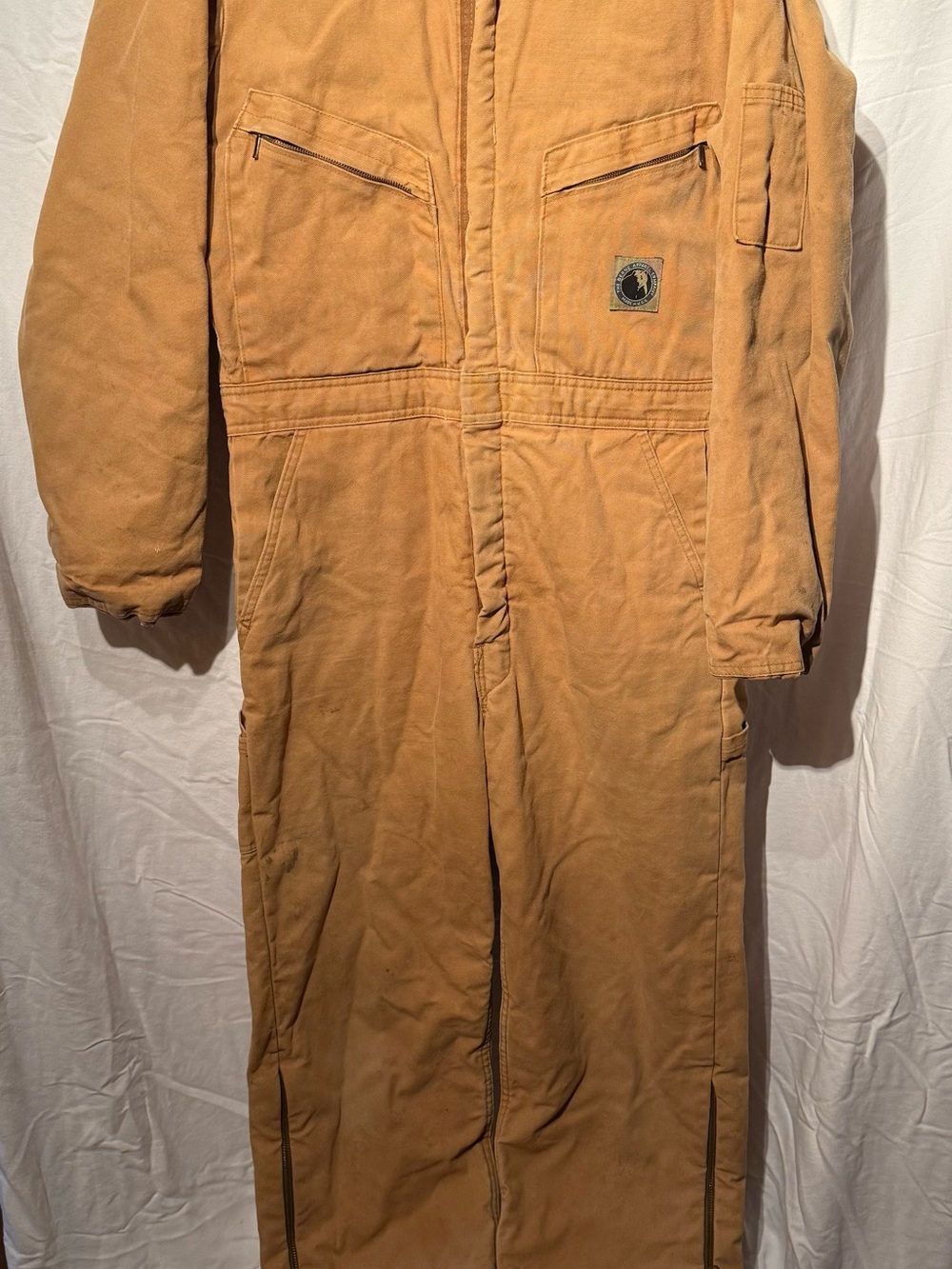 Vintage BercoWear Insulated Coveralls Mens M Tall 40-42 Brown Duck Workwear